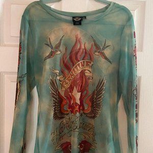 Harley Davidson Double Sided Ladies Top